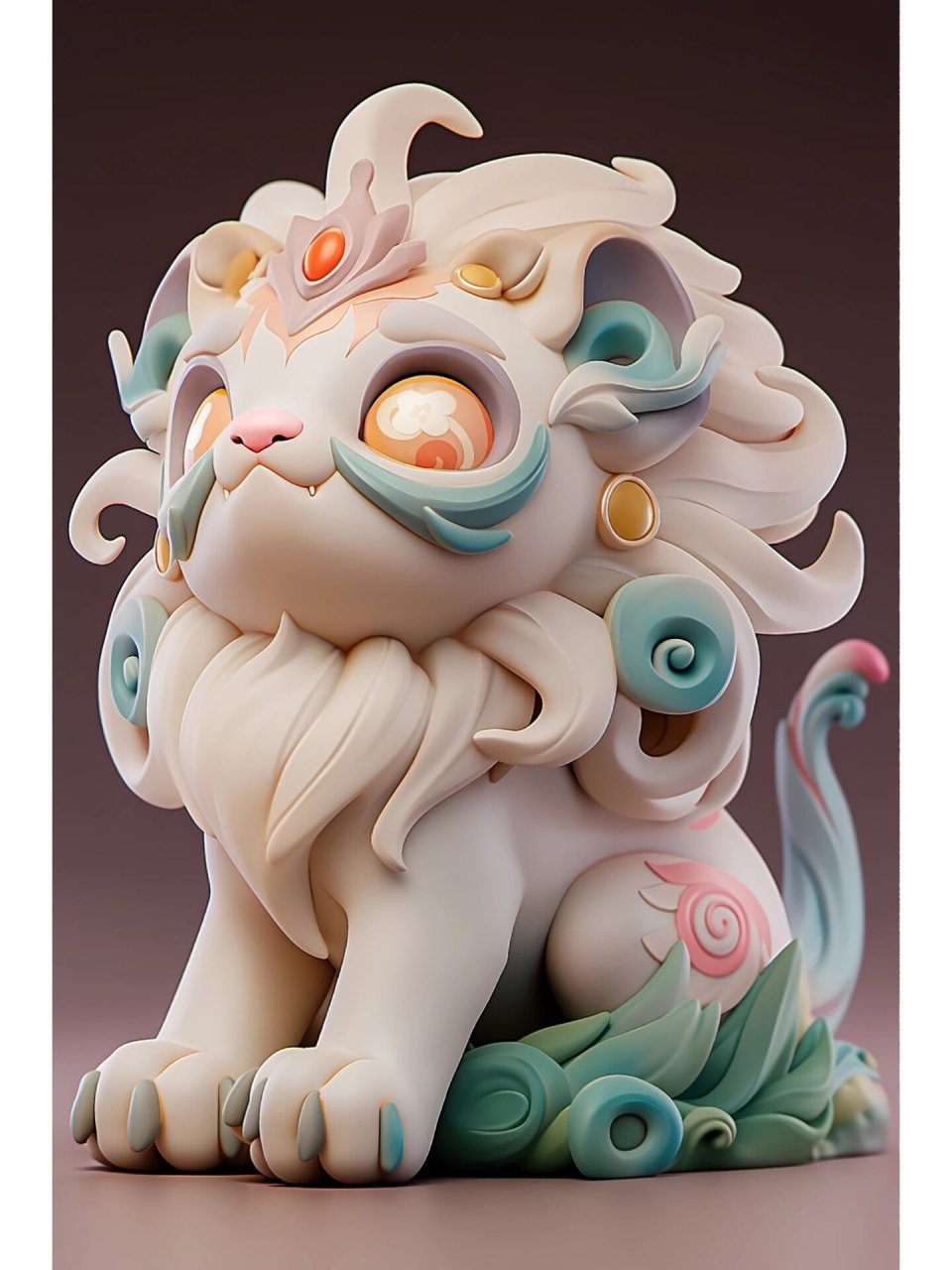 神兽狻猊 狻猊的寓意和象征是无畏,威武,贵气,辟邪等,是吉祥的瑞兽.