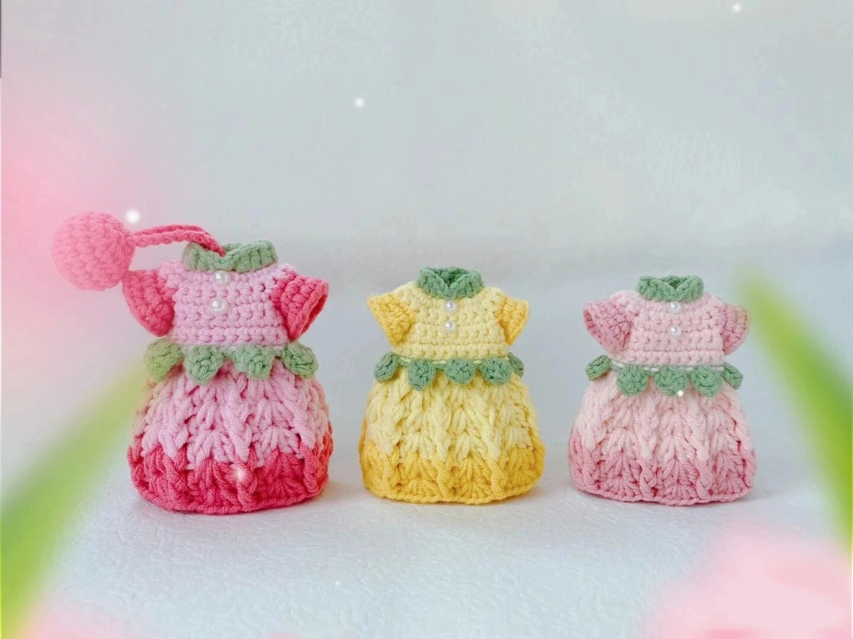 钩针图解(钥匙包)  