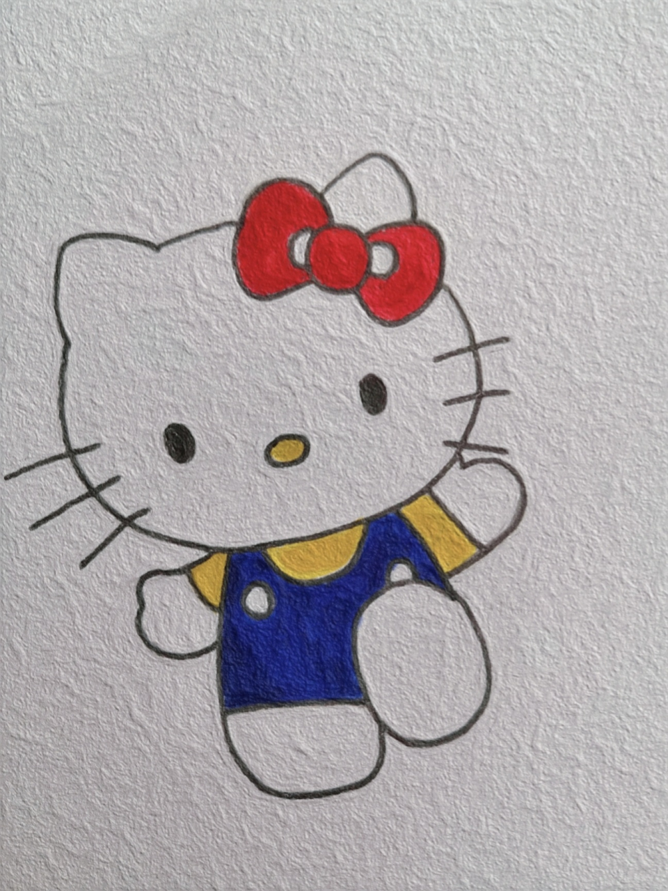 简笔画|是hellokitty呀(附步骤上色) 78在所有的道别里,我最喜欢