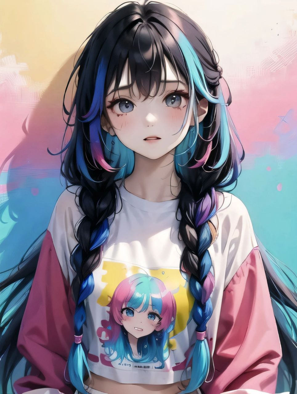 ai彩虹女孩 青春靓丽的女孩