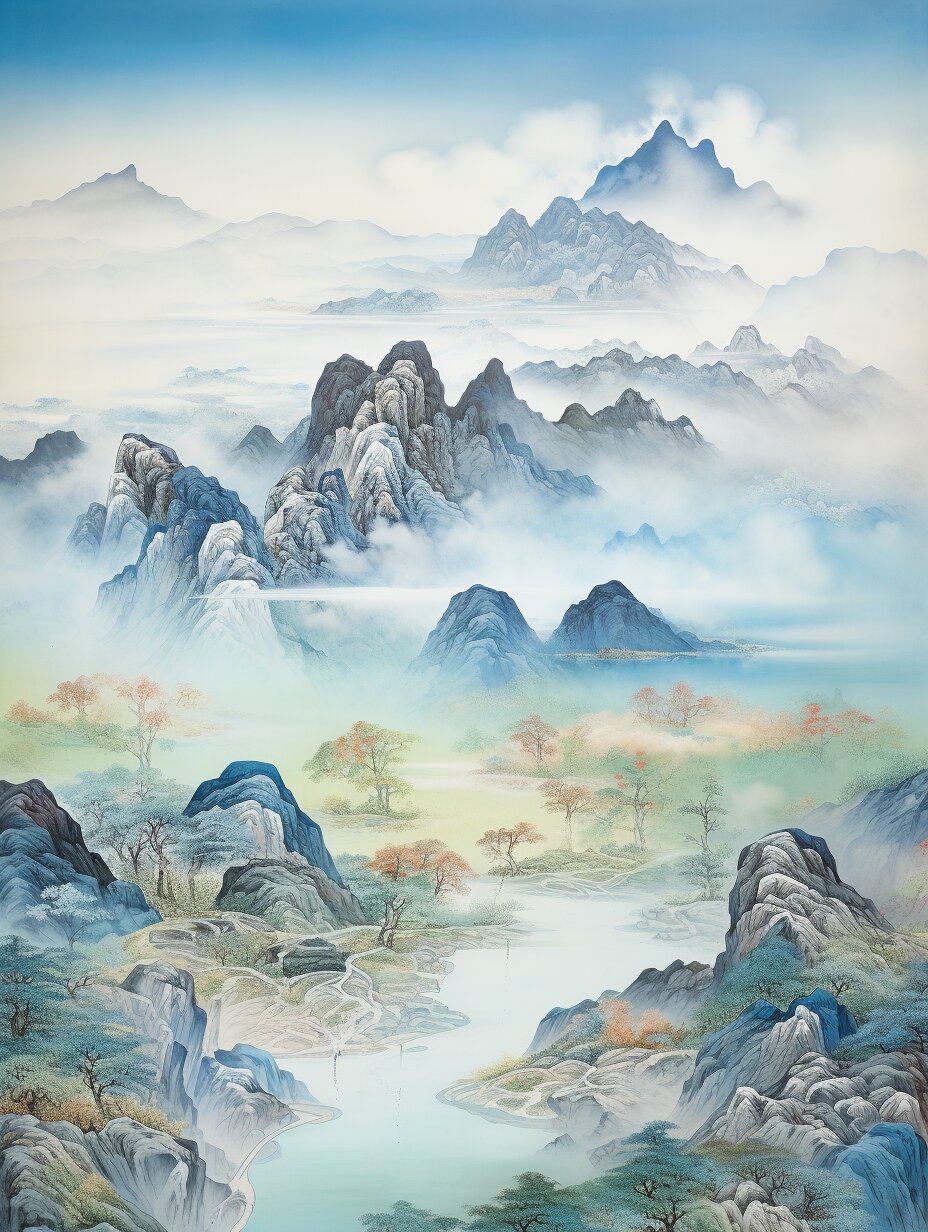 风景写意山水画