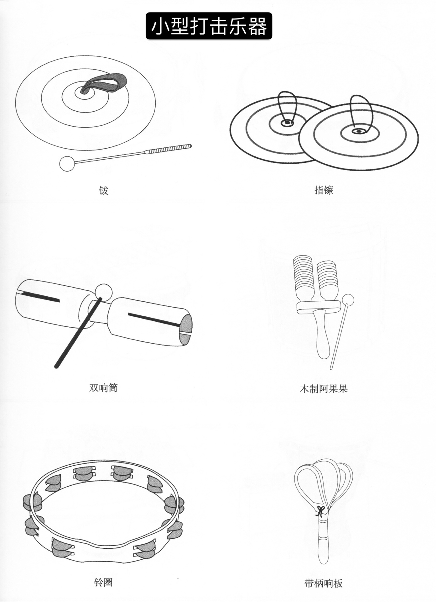 奥尔夫乐器分类 图鉴 分类 音条乐器/小打击乐器/皮膜乐器/音效乐器