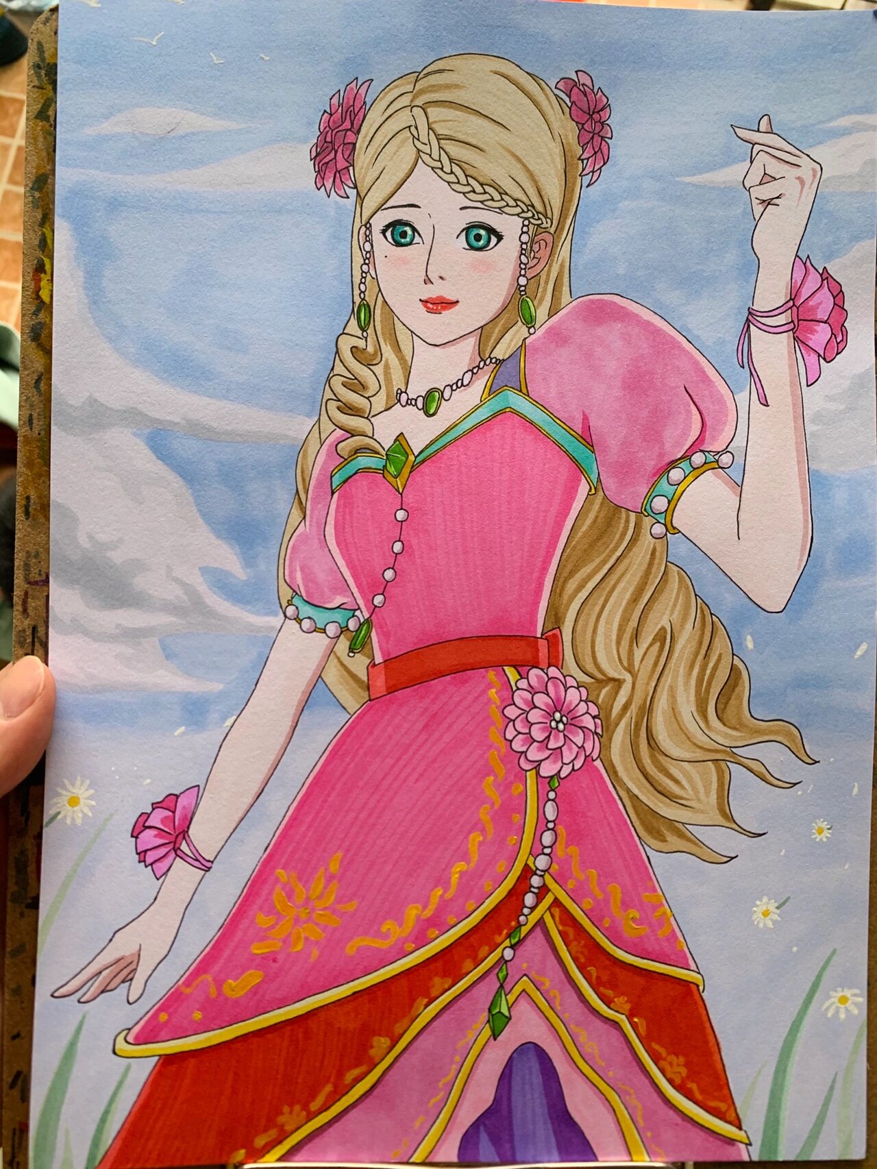 马克笔手绘叶罗丽灵公主详细绘画过程