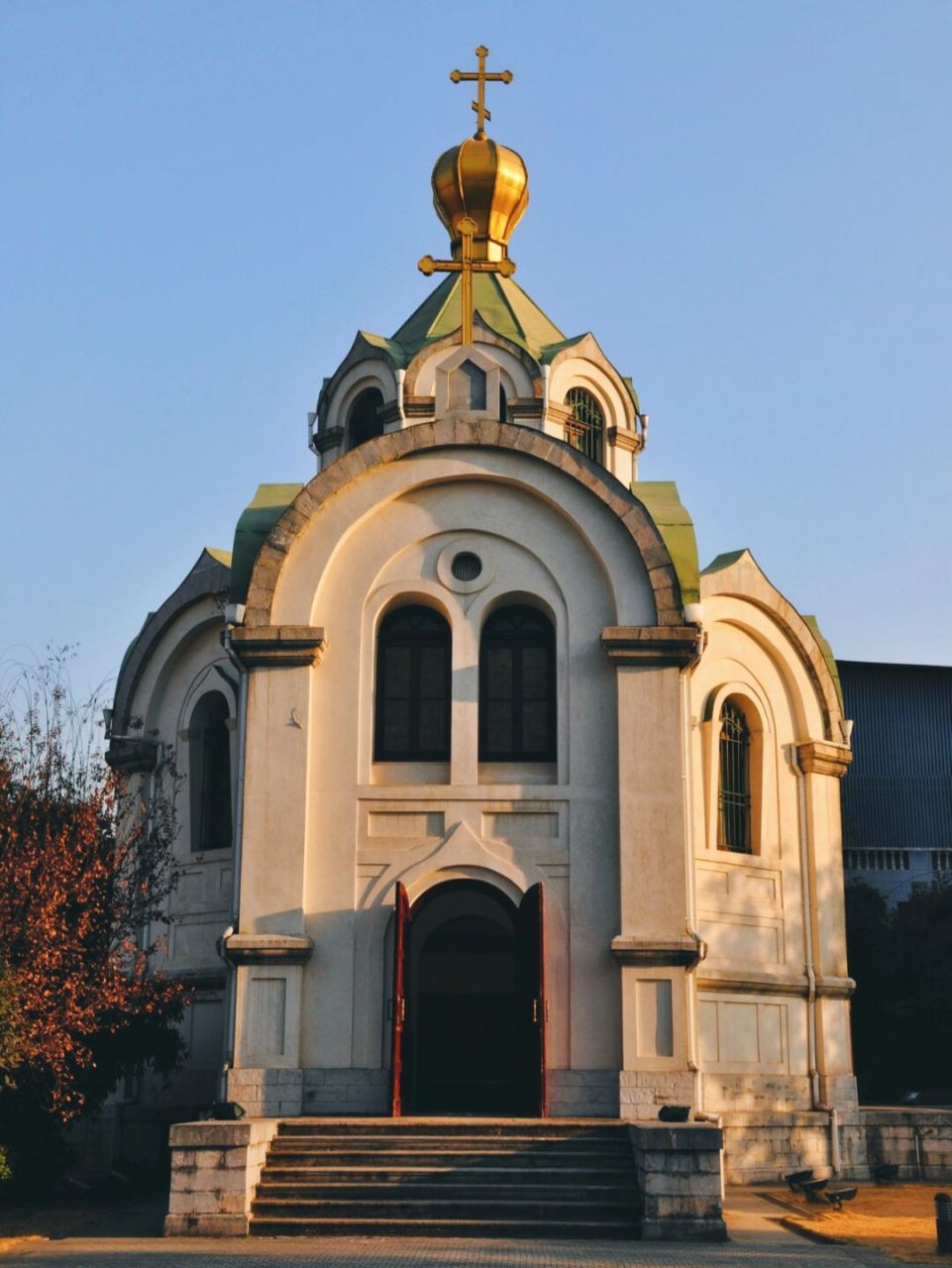 武汉史迹|汉口东正教堂 汉口东正教堂原名阿列克桑德涅夫堂,砖石结构