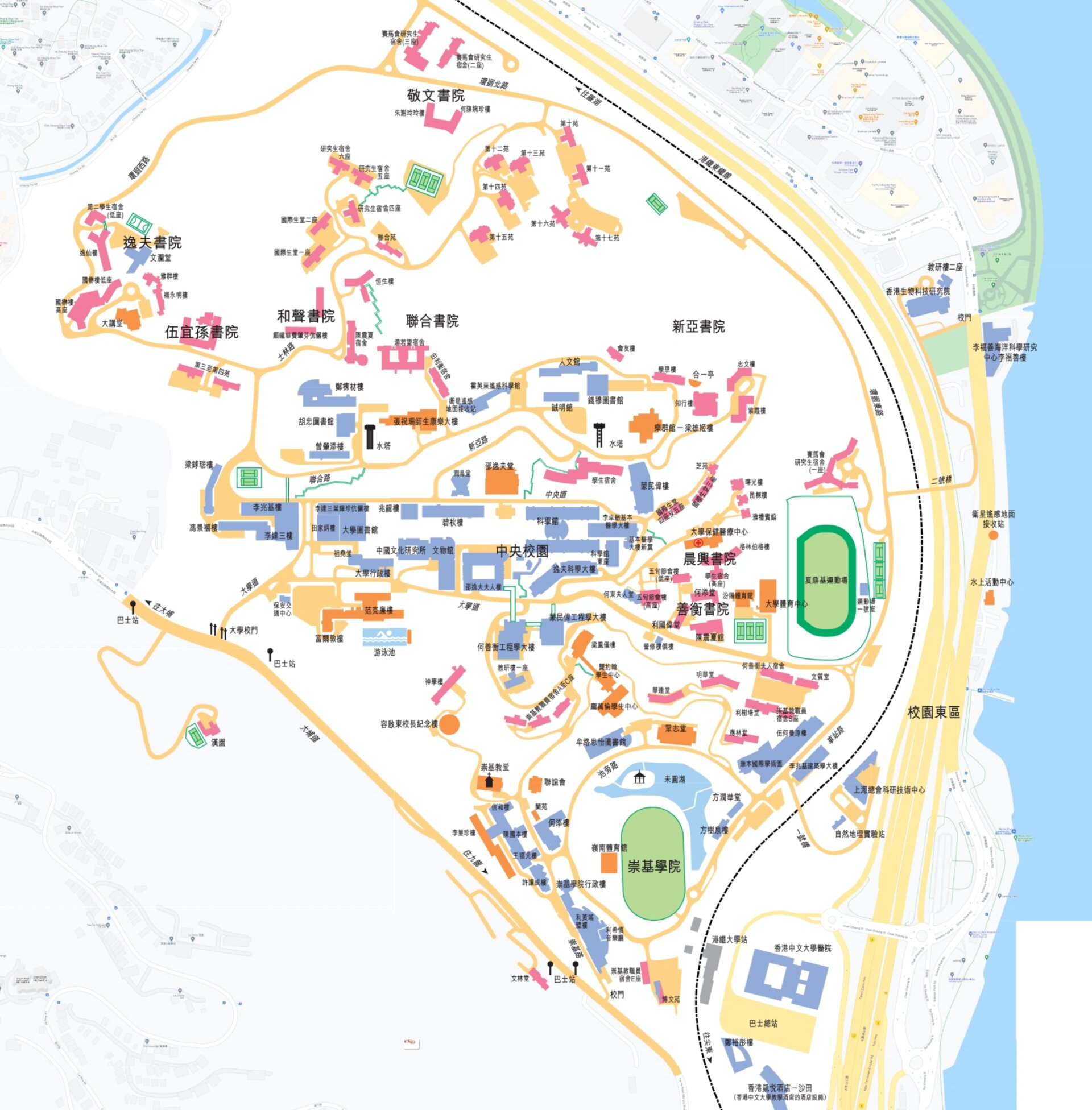 香港大学平面图高清图片