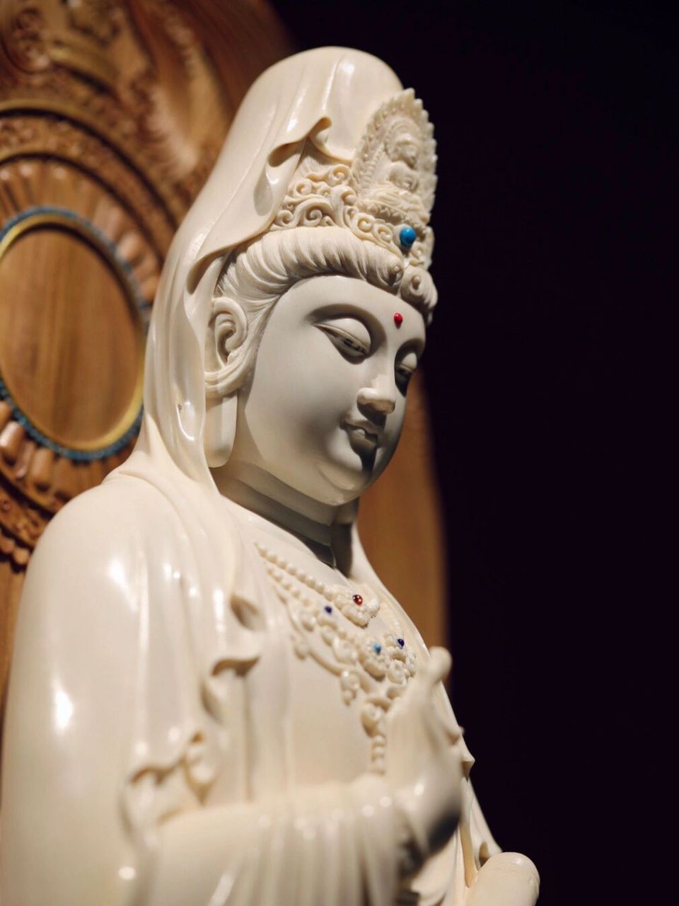 猛犸|南海观音 宝相庄严 有求必应 猛犸|南海观音 猛犸象牙名家款佛像