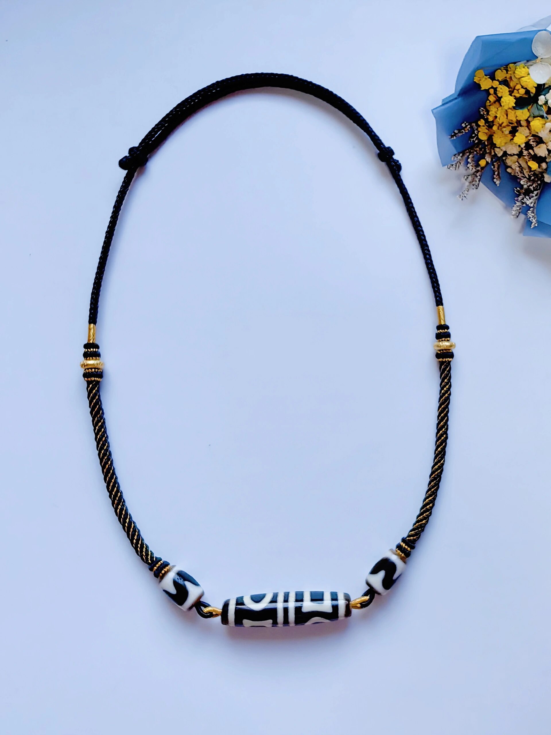 手工编绳男士天珠挂绳项链绳