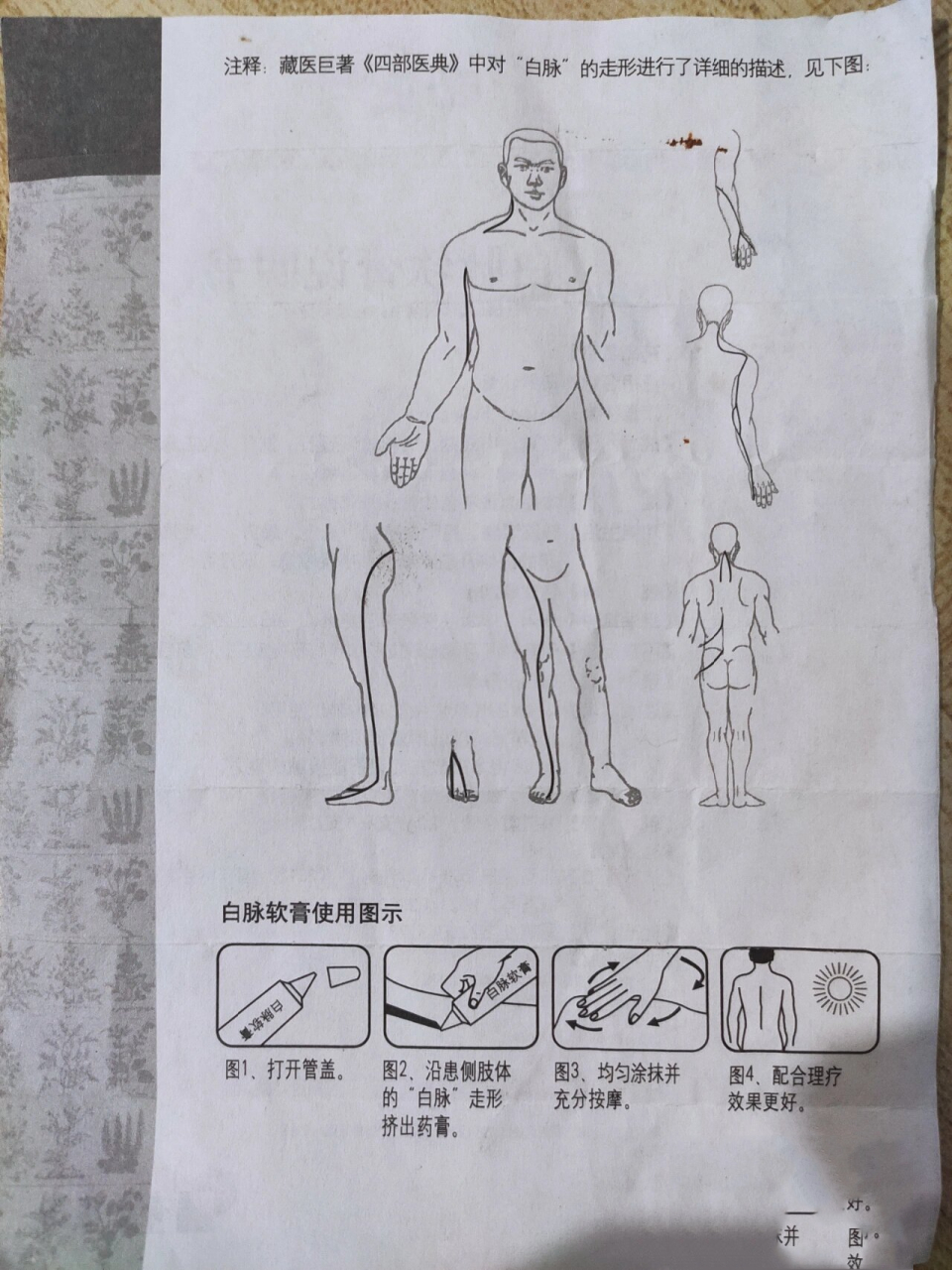 【奇正】白脉软膏说明书