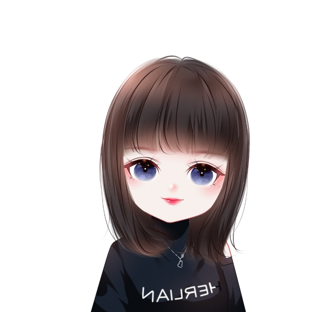 大眼睛好萌哦 迷人可爱的卡通风格女生头像 大眼睛一闪一闪好可爱呀!