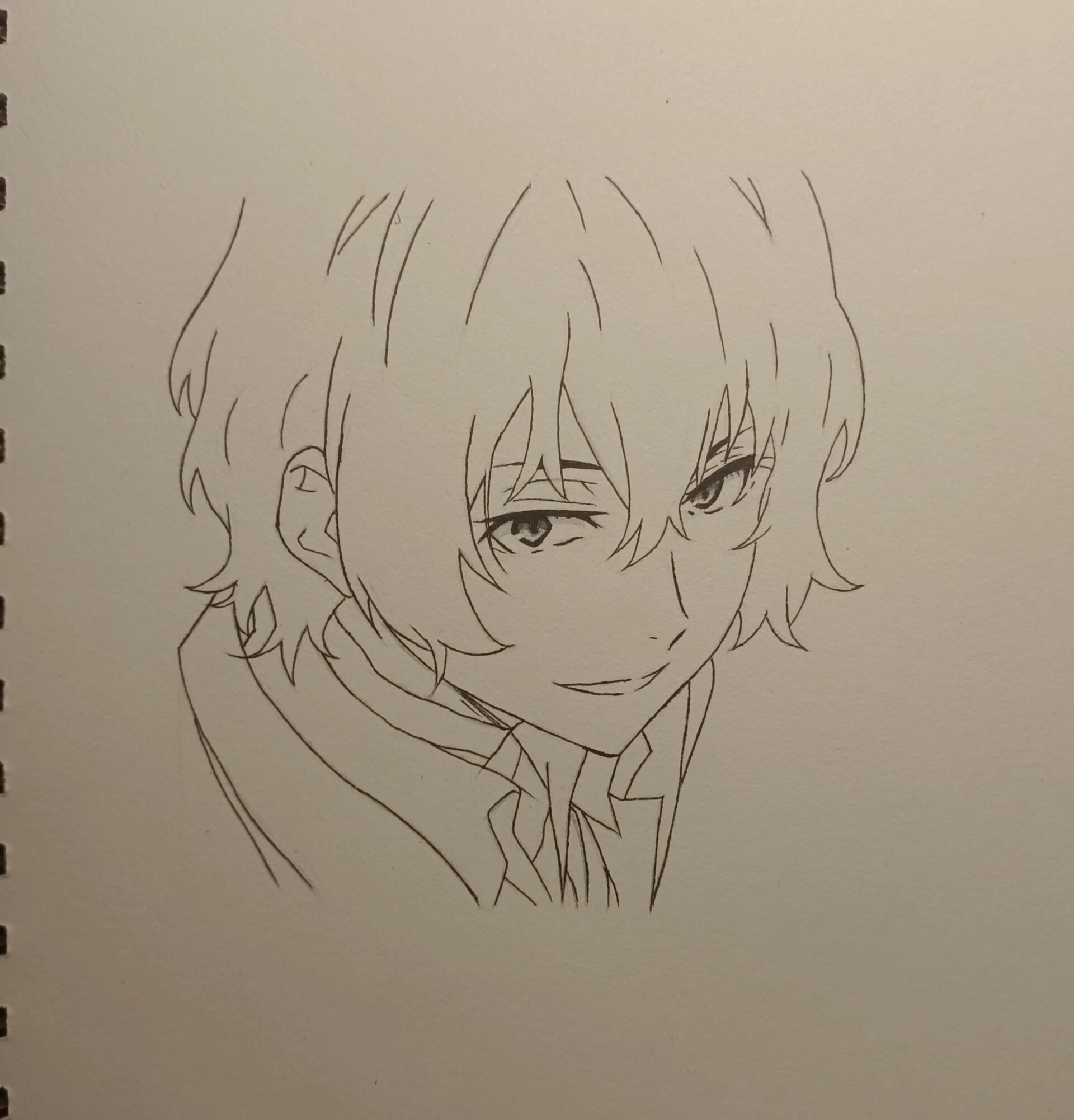 画一个帅气的太宰治