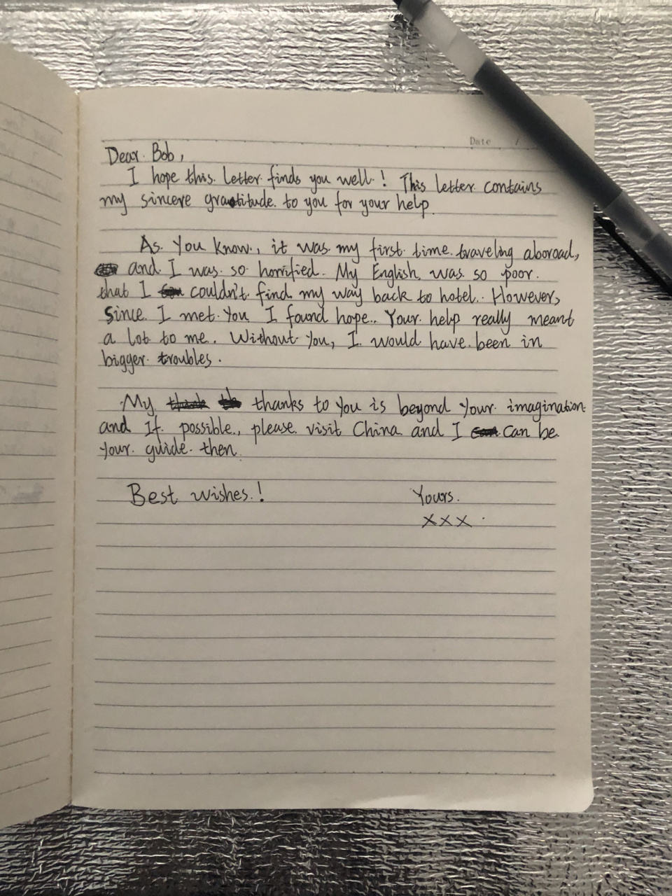 英语作文书信:感谢信(二) 961:作文内容 假设你是李华,当你在出国