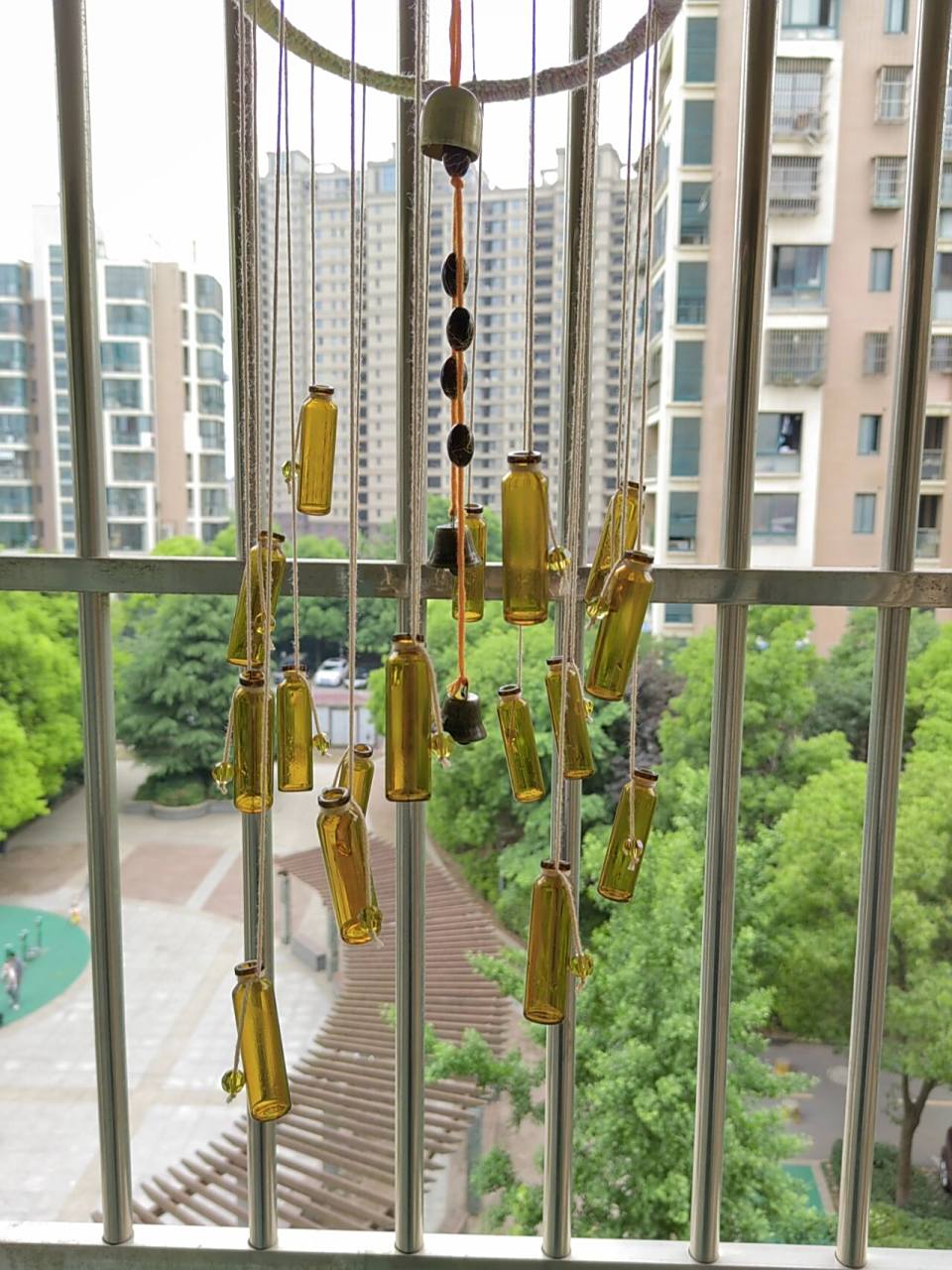 旧物改造|小药瓶做风铃