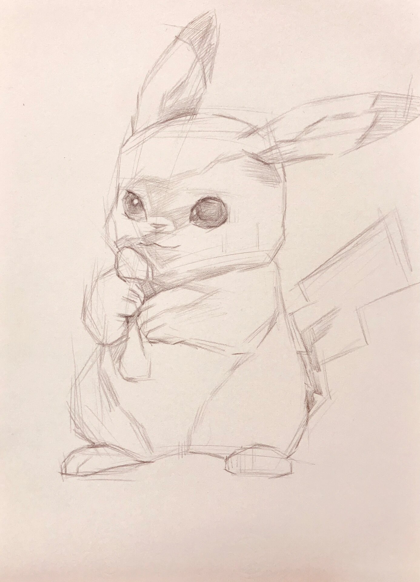 素描|可爱的皮卡丘(接稿代画