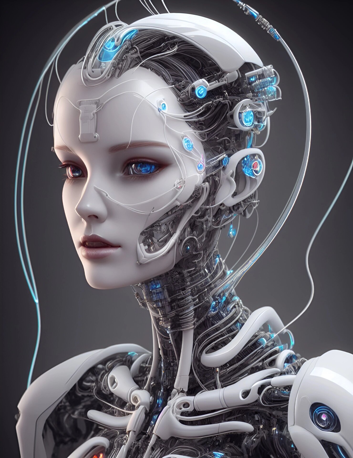 09赛博女神:机械与优雅的融合09 在一个遥远的未来,人类文明已经