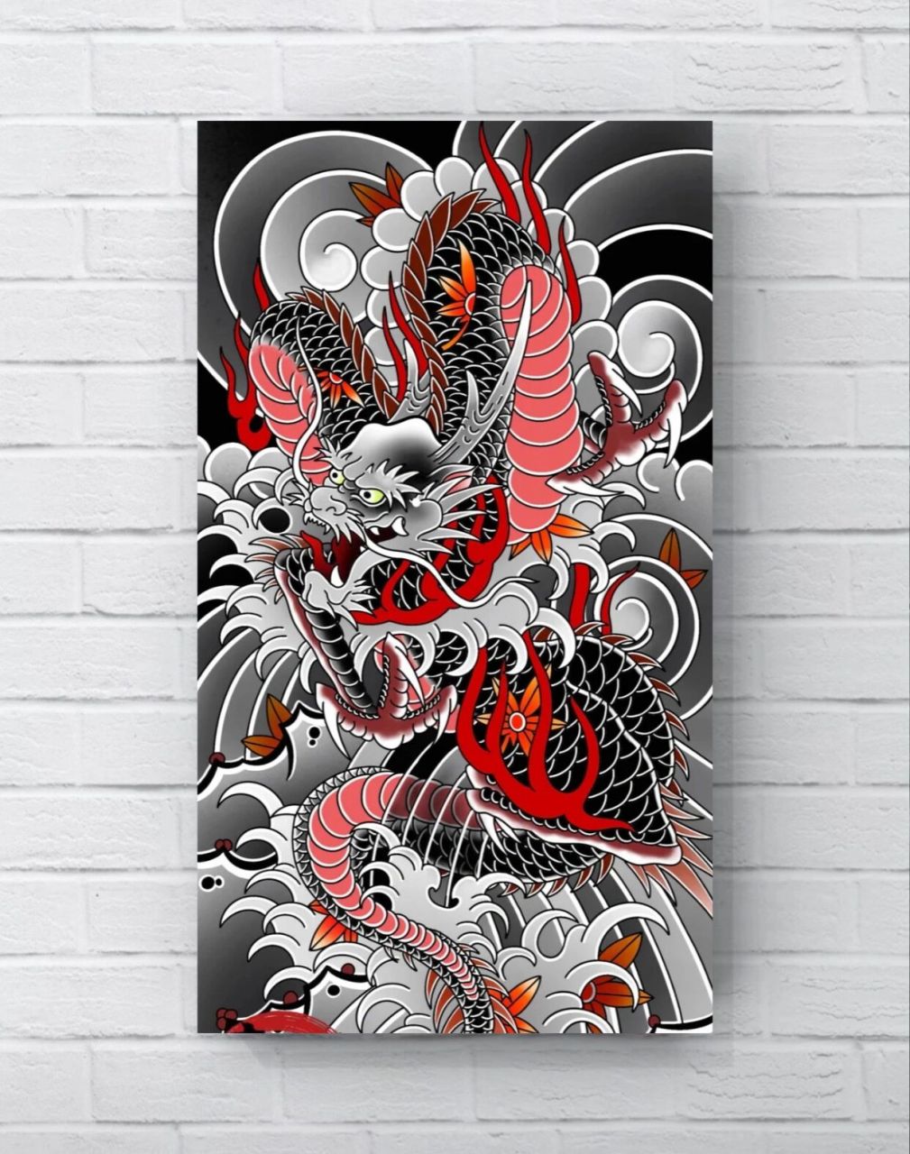 花臂花腿纹身图案手稿