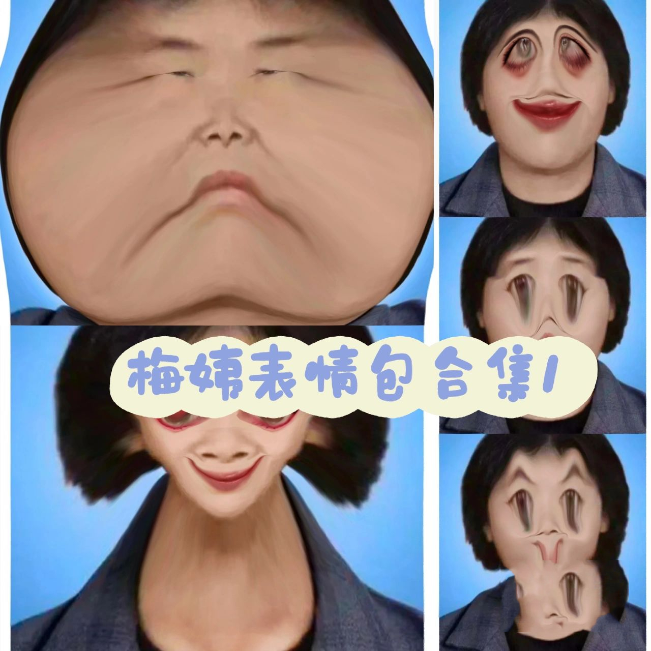 梅姨表情包合集1 梅姨表情包合集1