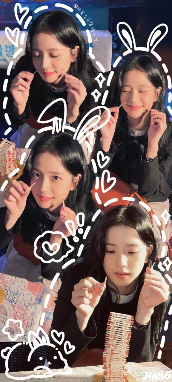 jisoo拼接风壁纸 精致的秀