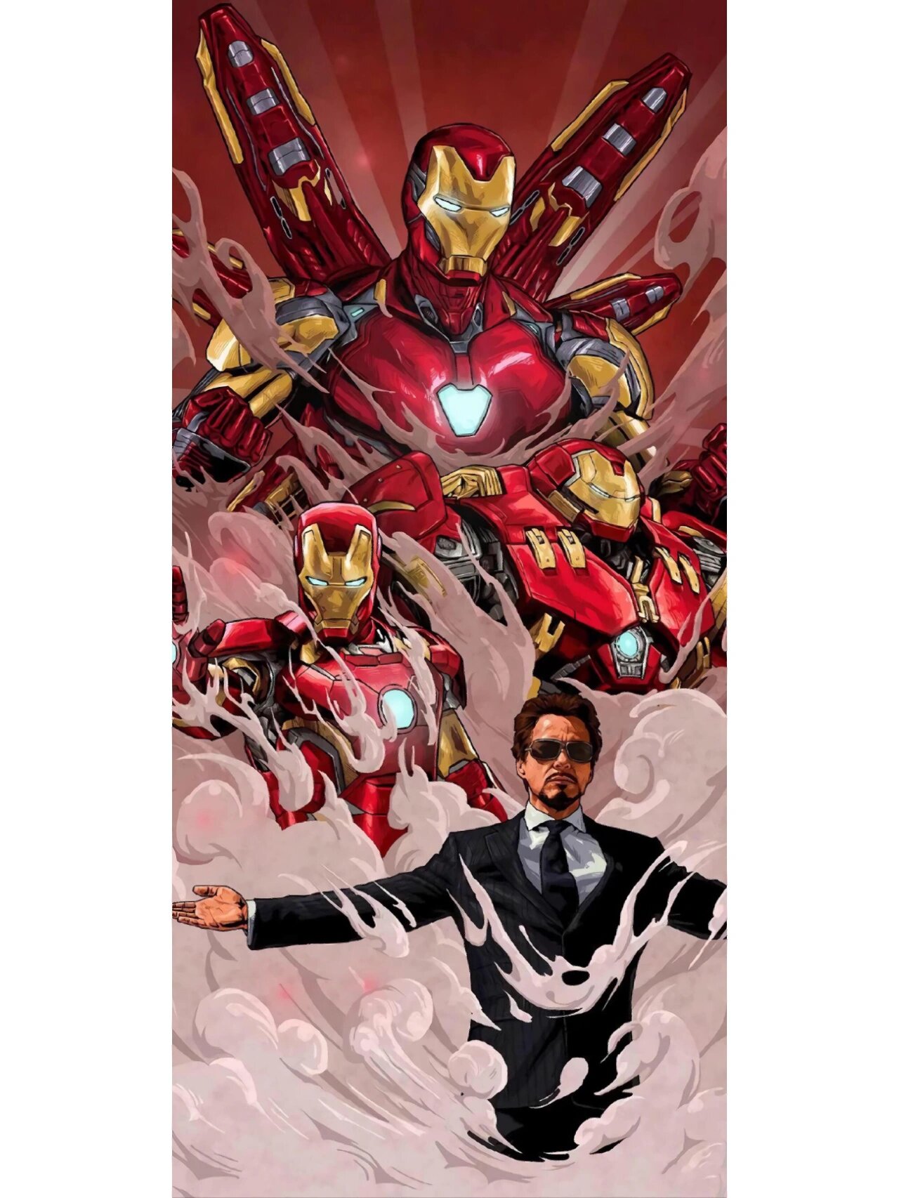 分享两张漫画版"钢铁侠"手机壁纸