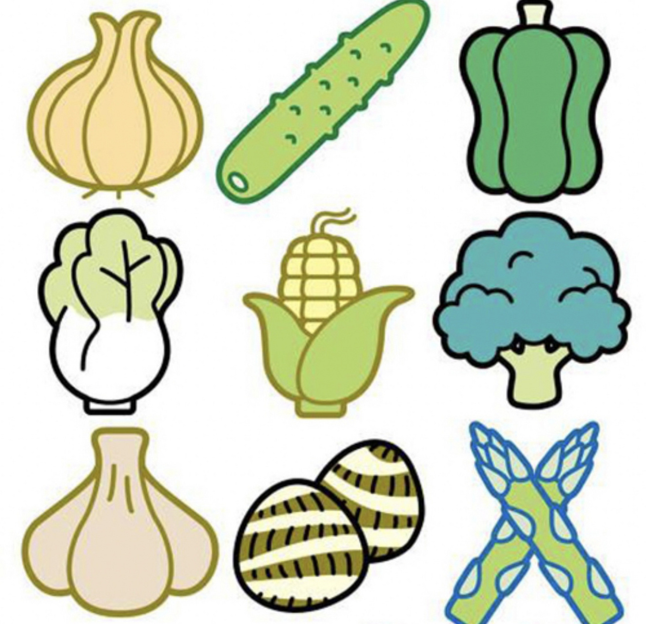 蔬菜简笔画/儿童画/美术素材 蔬菜水果不分家,水果的发了,当然避免不