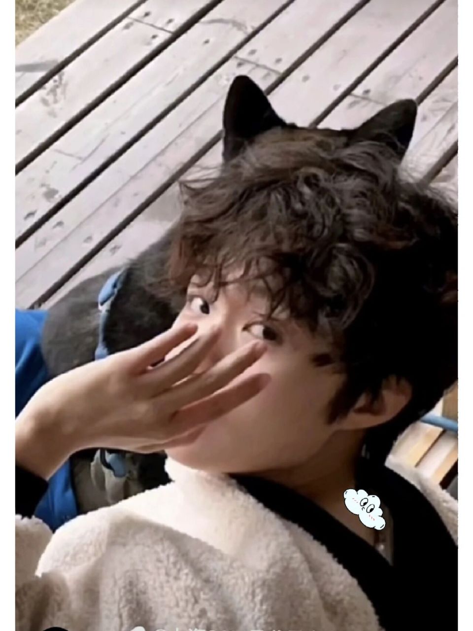 我又又又烫头了小羊毛嘻嘻u男生日系羊毛卷 我又又又烫头了小羊毛嘻嘻