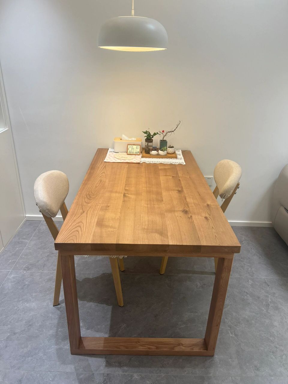 clevelandart白蜡木餐桌 原图无滤镜,橡木色无缝,实物真的美,质感绝绝