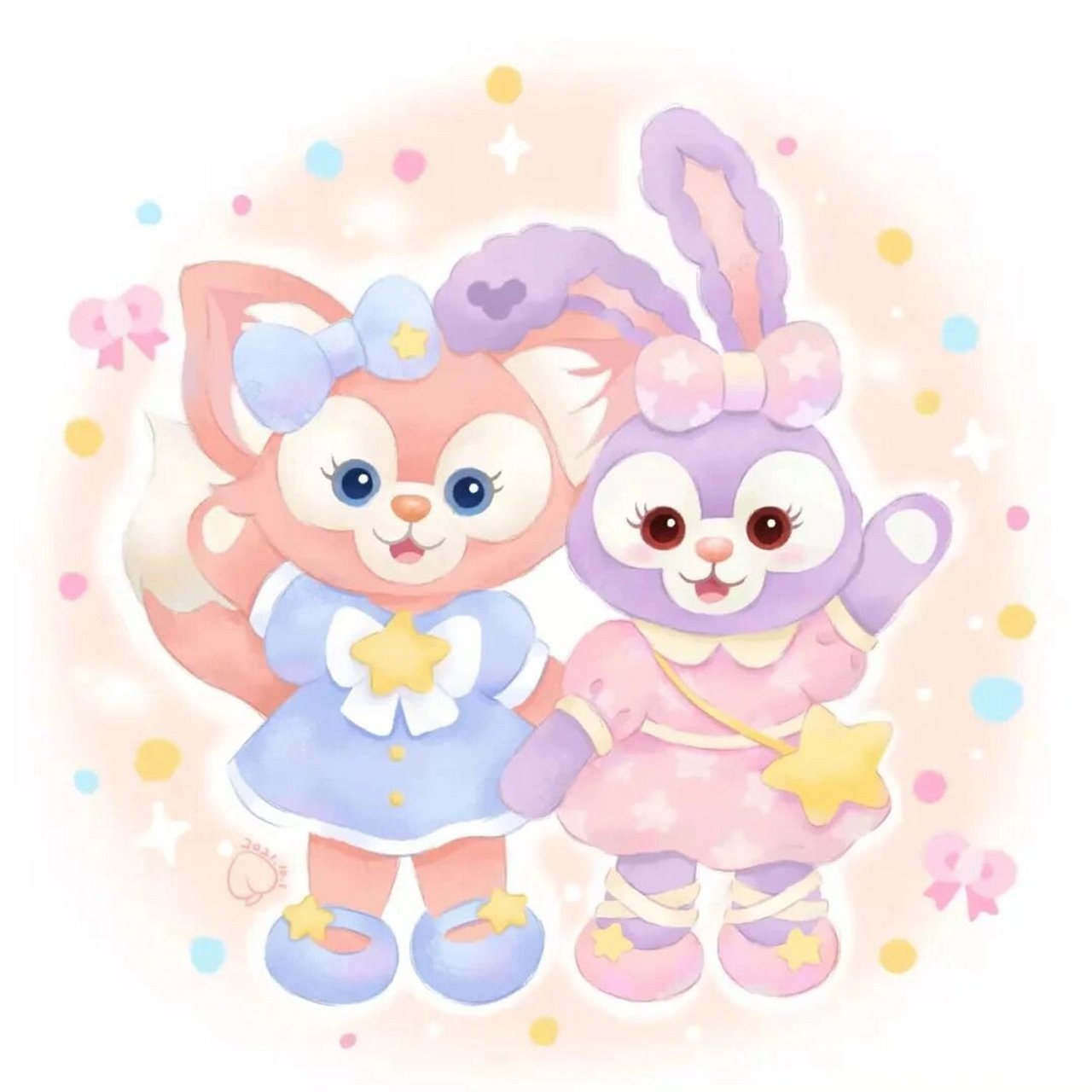 星黛露玲娜贝儿三人两人闺蜜头像