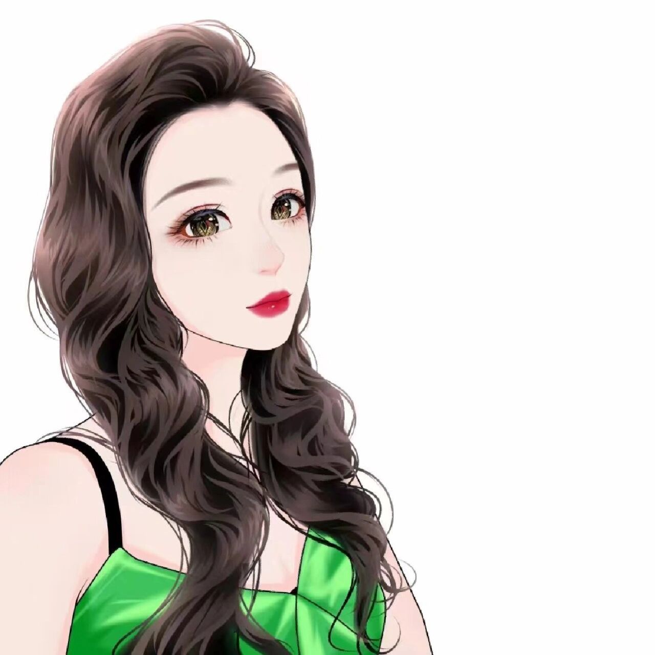 手绘画一个好看时尚的女生动漫头像 画画日常分享  分享一组好看时尚
