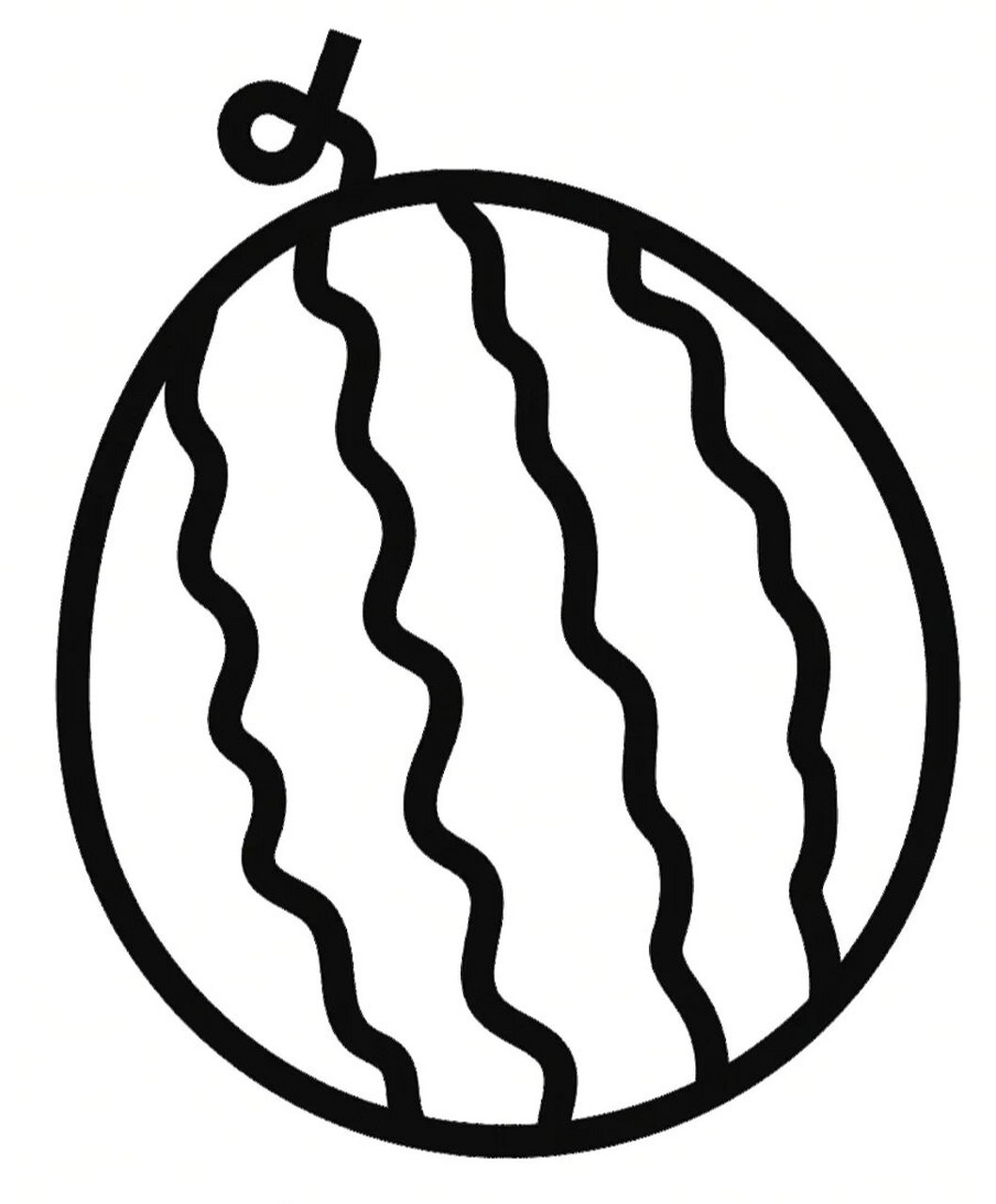 夏季水果/蔬果简笔画大全(二) 西瓜 西红柿 草莓 香蕉 桃子 柠檬 苹果