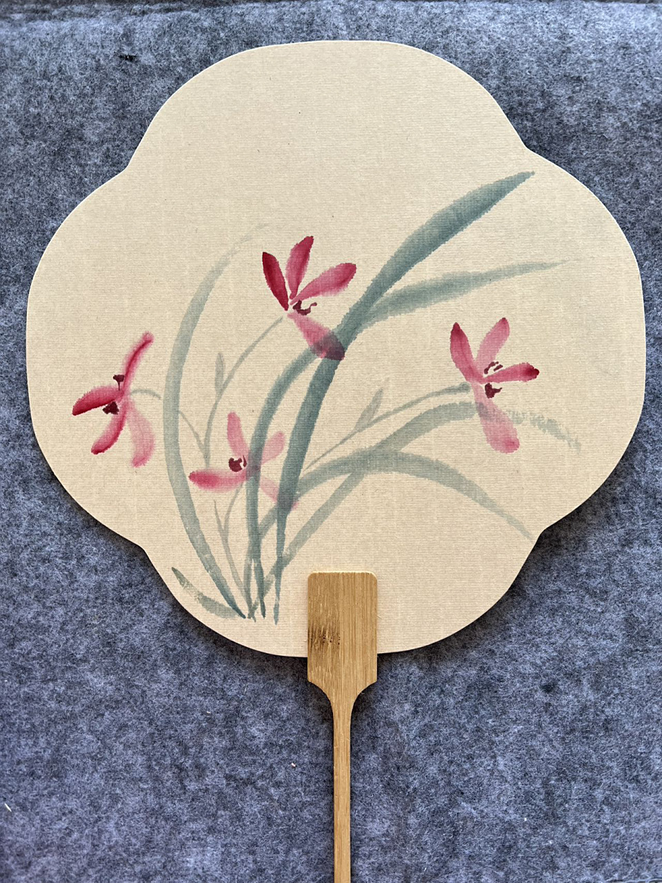 国画手绘写意团扇950378 学习国画大半年 不知不觉画了好多手绘