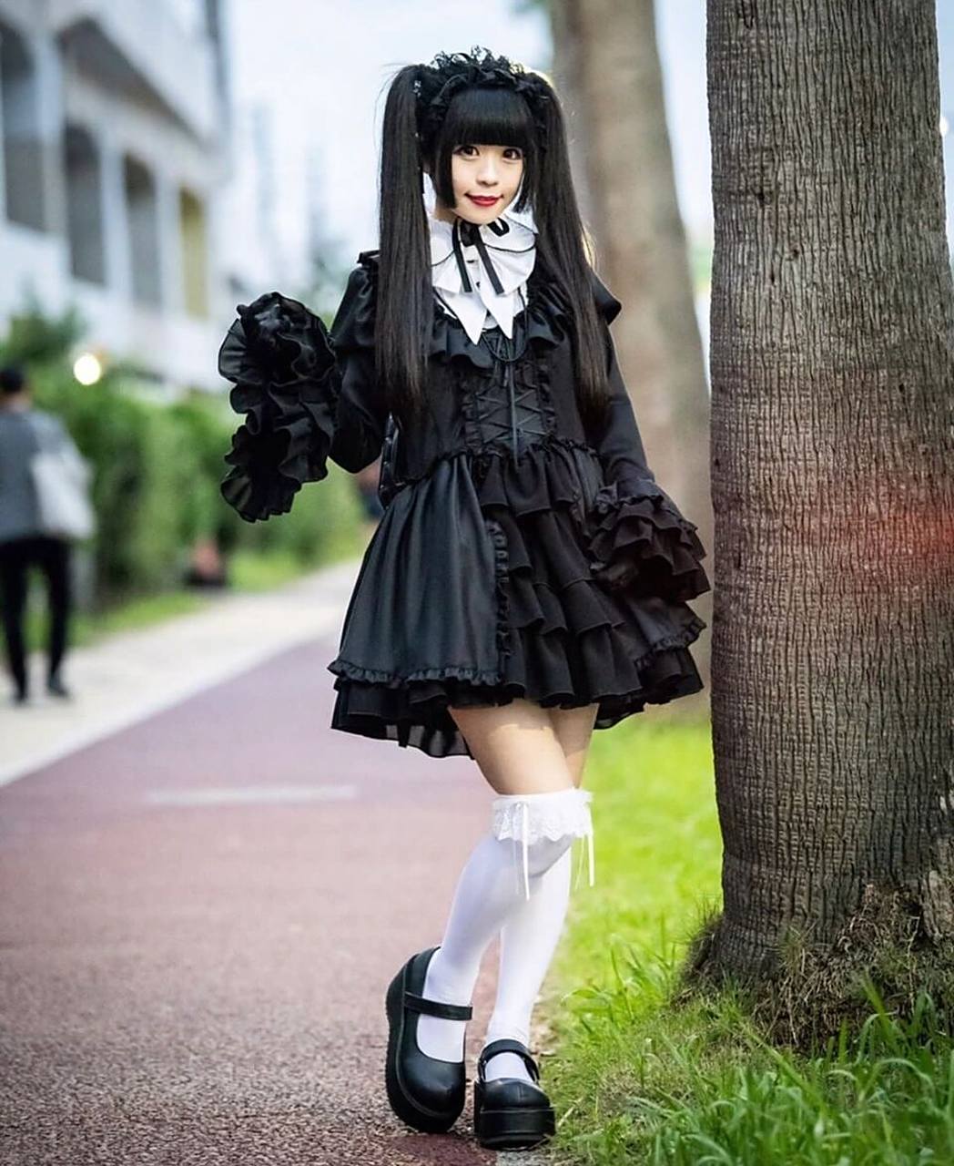 神仙黑色系lolita穿搭94哥特风甜系随意切换 穿搭欣赏98 博主「ゆ