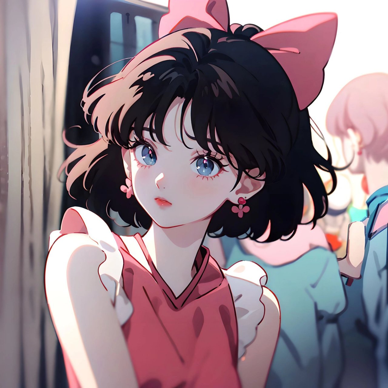 女头 #旧漫头像# #ai绘画# #微信头像# #短发# #头像分享# #可爱头像