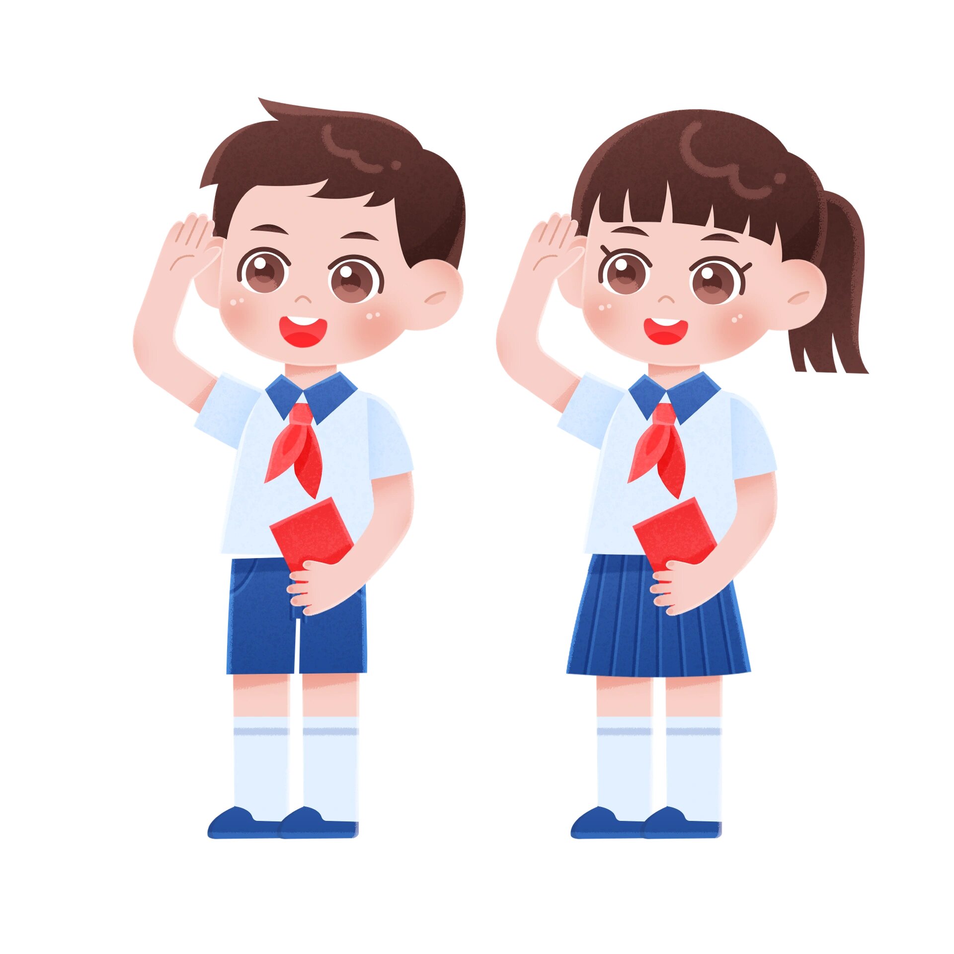 卡通6015人物少先队员969696