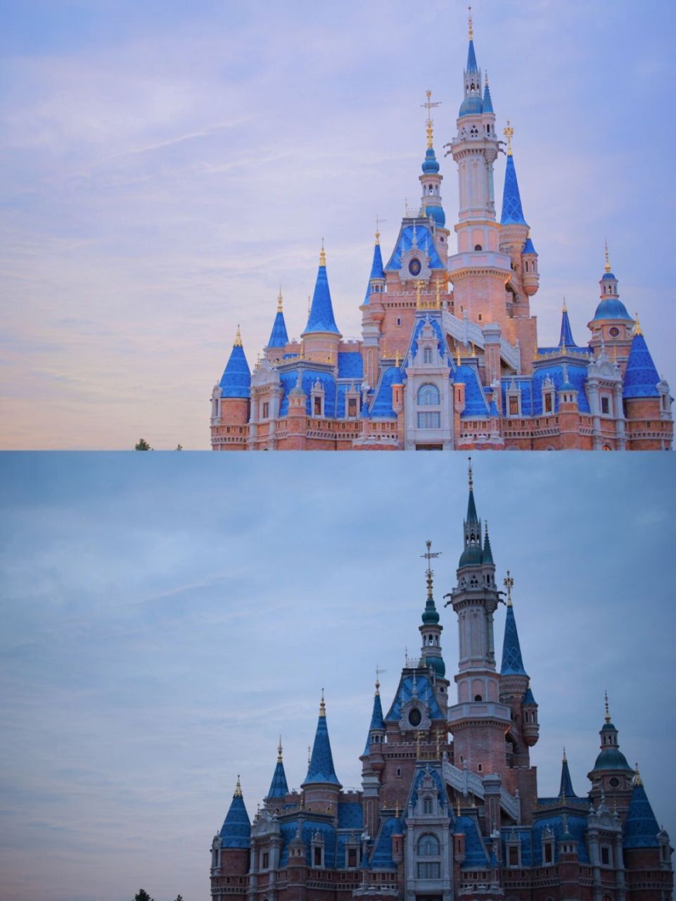 普通城堡和迪士尼梦幻城堡只差一个滤镜 调色前,普普通通一城堡 调色