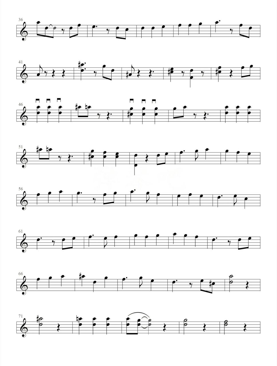 加勒比海盗主题曲小提琴琴谱