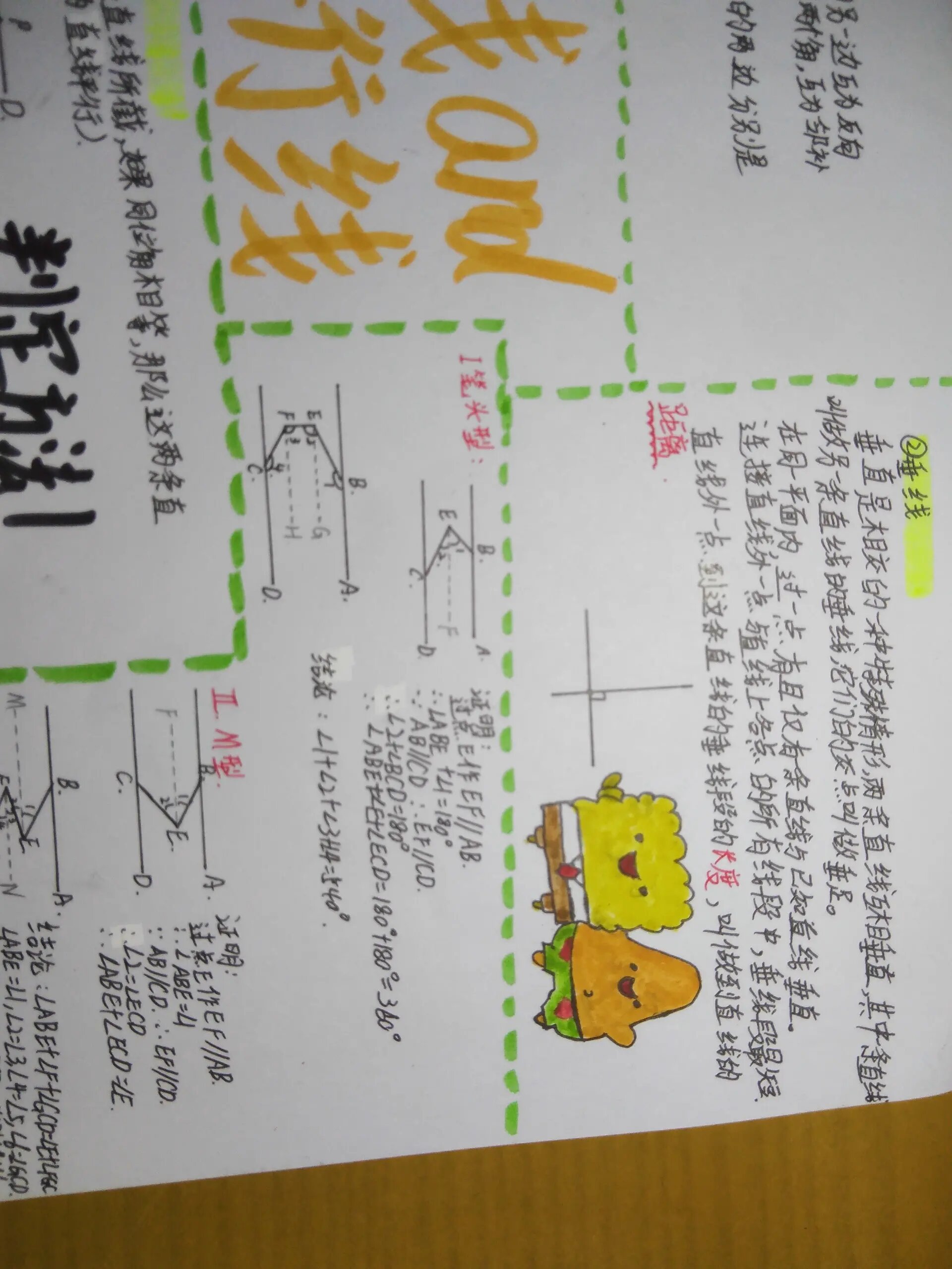 七年级下册数学第二章手抄报