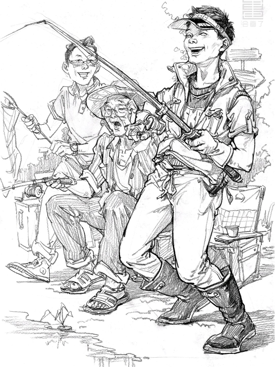 彭殷伟场景速写