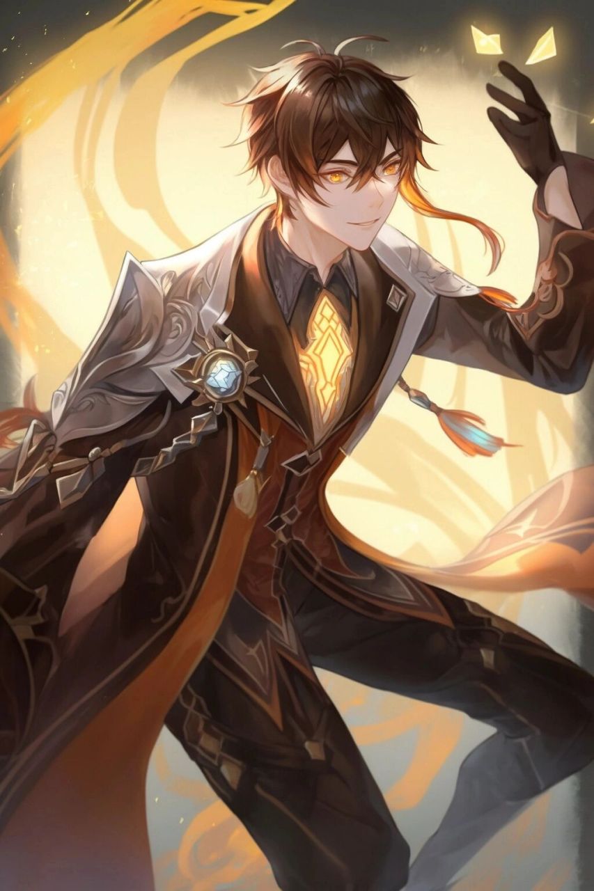 原神丨钟离 高清壁纸 此世群魔诸神并起,我虽无意逐鹿,却知苍生苦楚