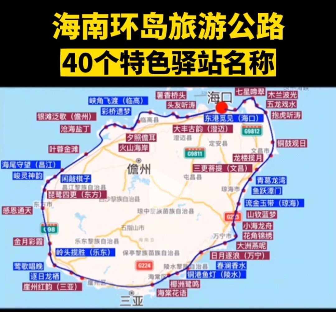 环岛旅游公路规划图图片