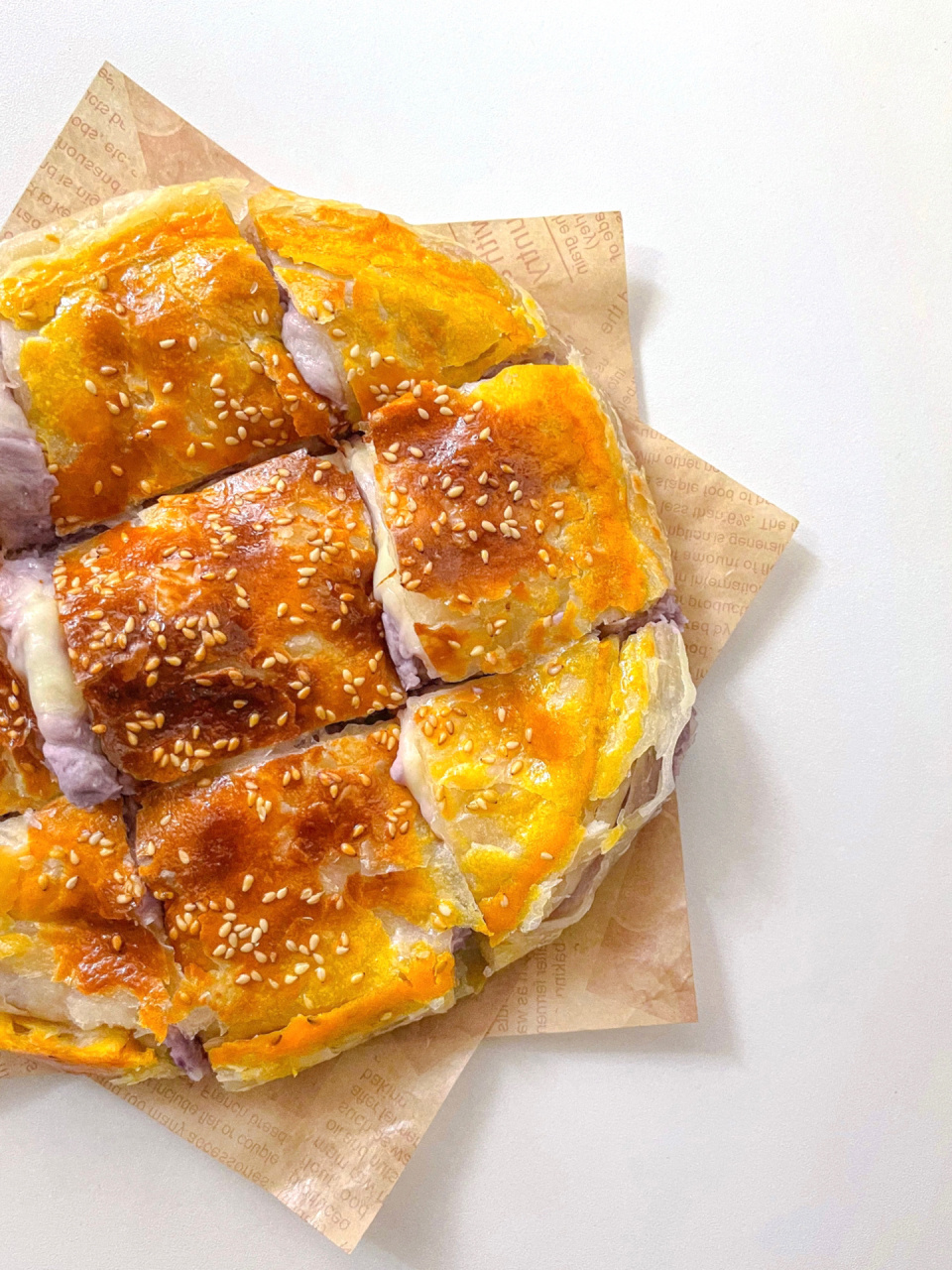 有空气炸锅都去做芋泥芝士饼 巨好吃 一口爆浆的芋泥芝士饼,酥脆的