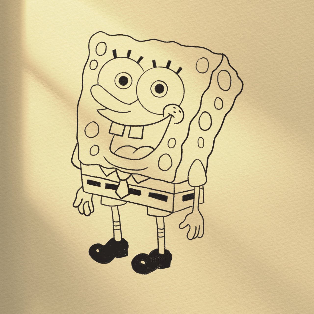 97简笔画 |海绵宝宝(内附步骤图) 61 一些小美好正在井然有序地