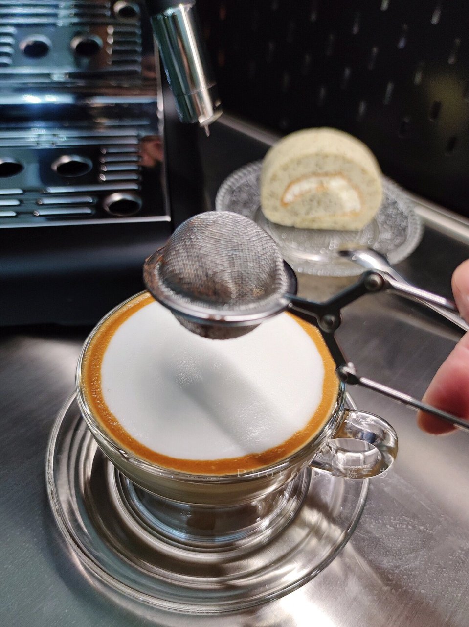 卡布奇诺7515厚奶泡黄金圈 肉桂粉或可可粉 澳白,卡布奇诺,拿铁的