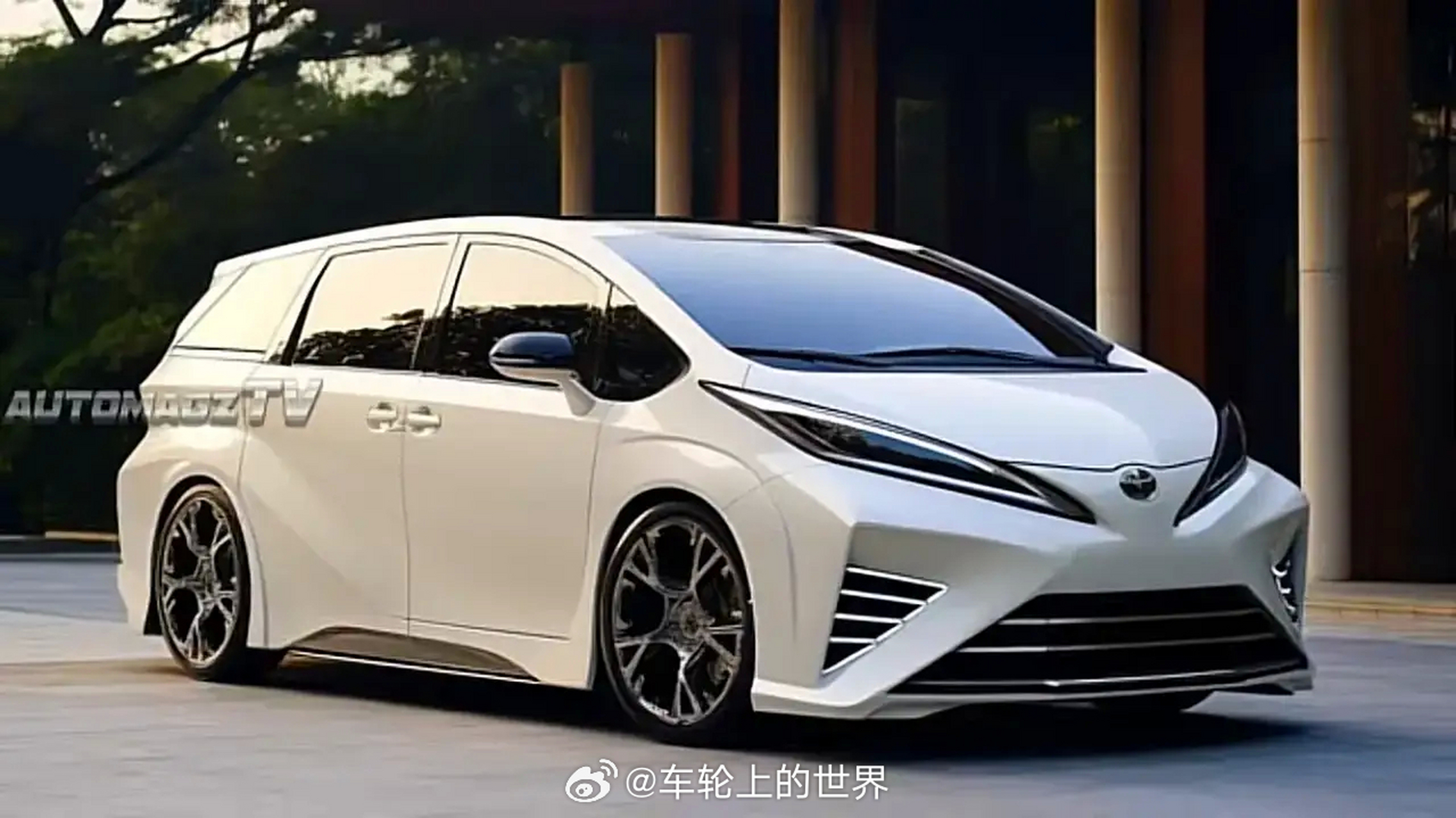 丰田全新mpv estima渲染图,赛那太土了.#百家车坛