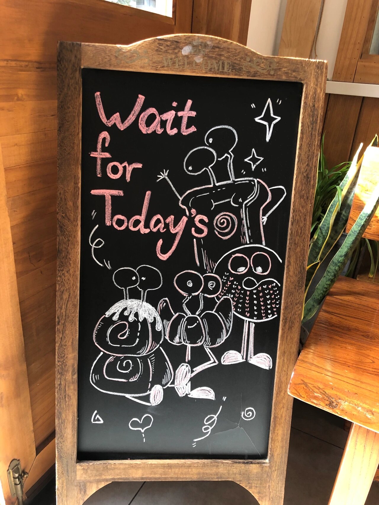 手绘·黑板报丨面包店的小黑板