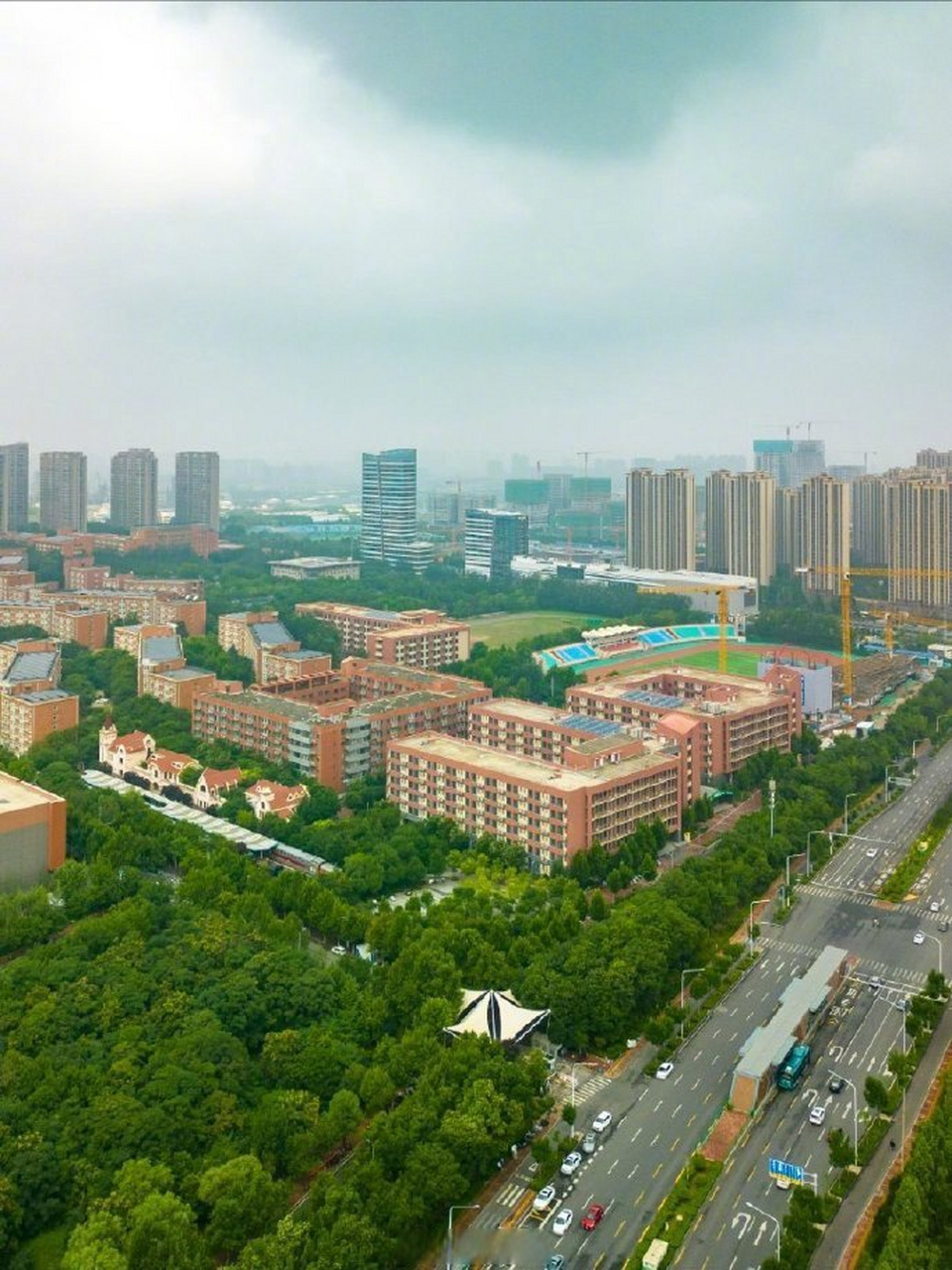 山东建筑大学全景图图片