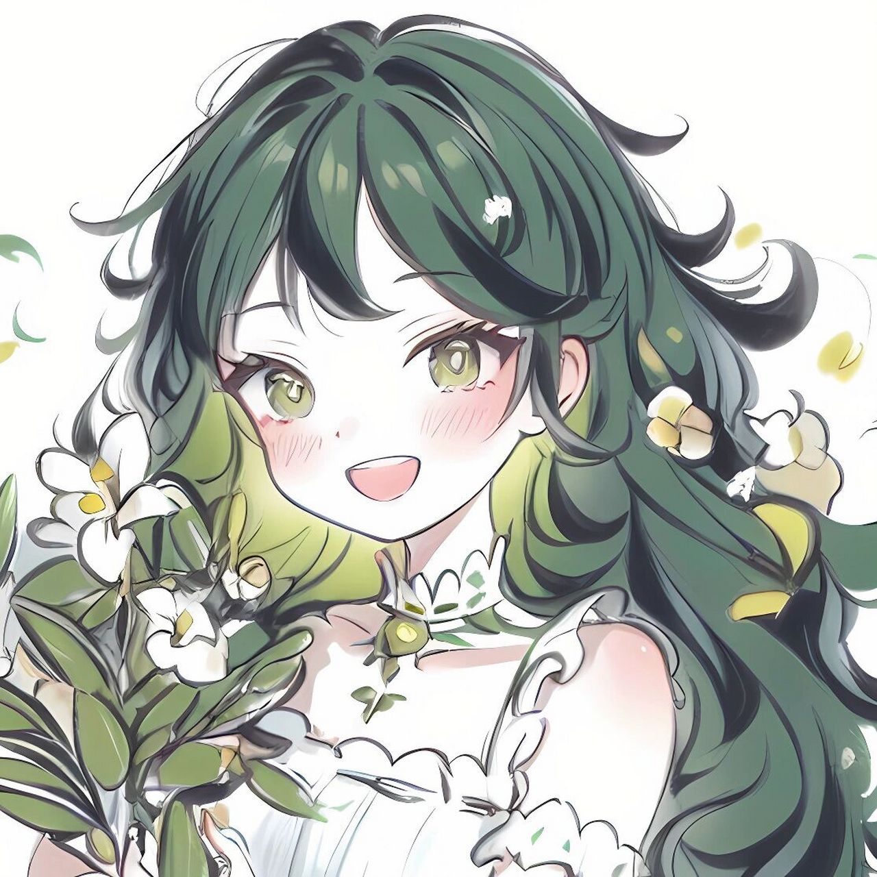 唯一纯白的茉莉花 茉莉花头像来噜