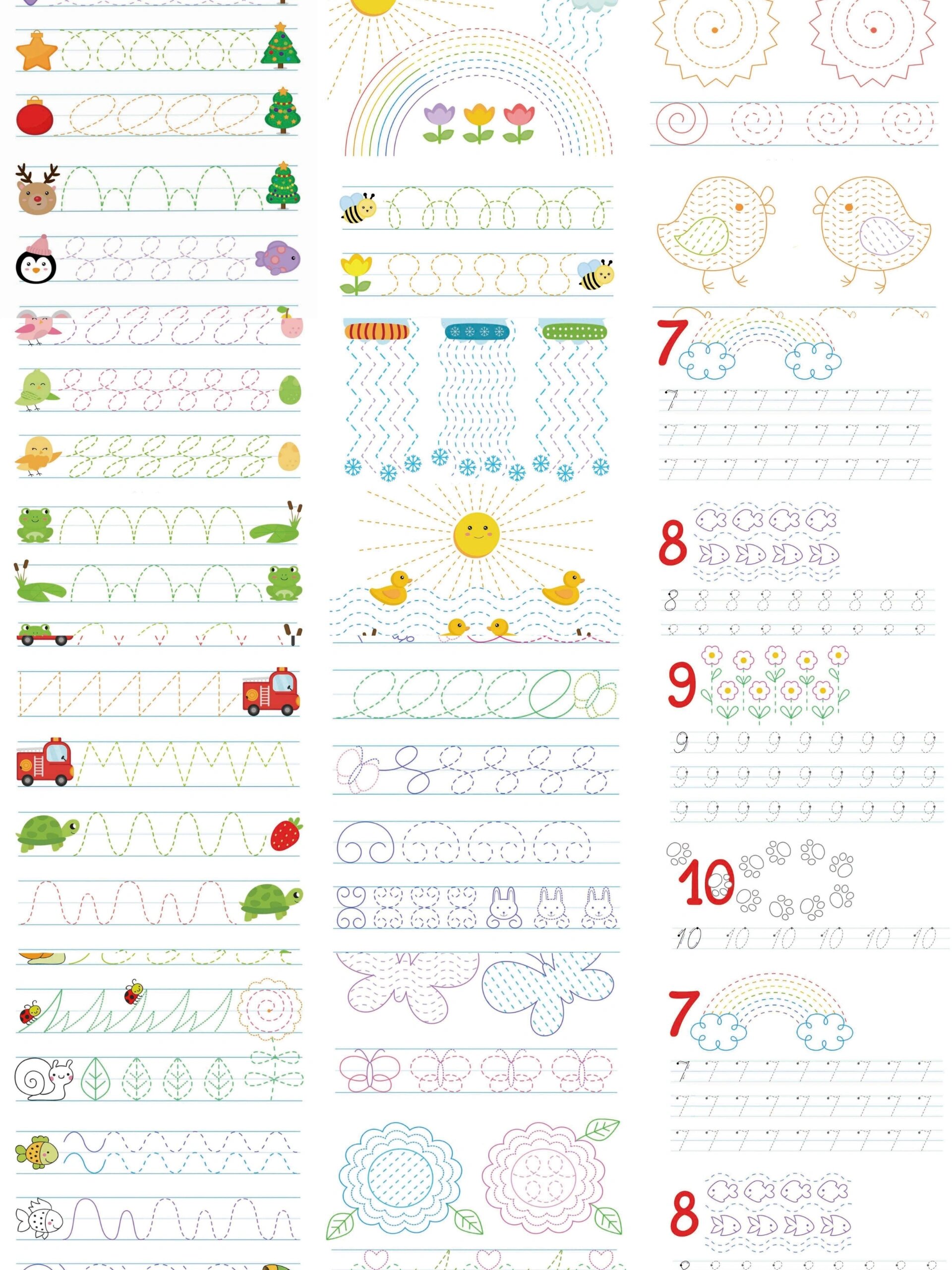 幼儿控笔训练🔥妈妈都在用的控笔训练图