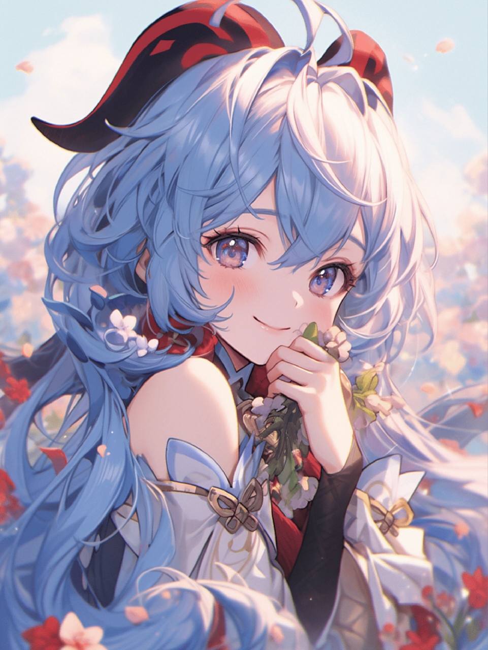 原神甘雨壁纸美图分享 使用【咔咔ai绘画】制作