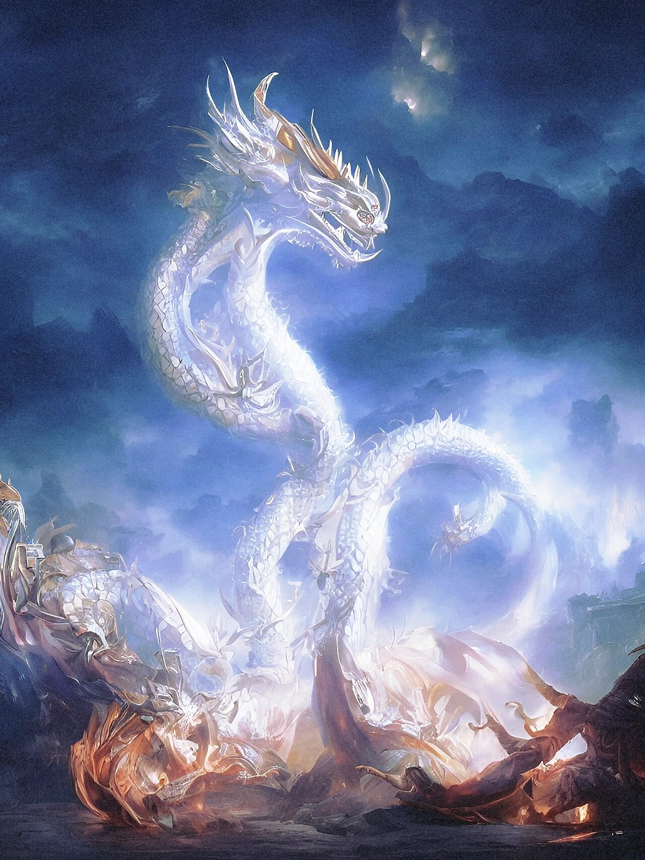 山海诡事录:上古冰龙 《宋书·符瑞志》:"有神龙首感女登于常羊山,生