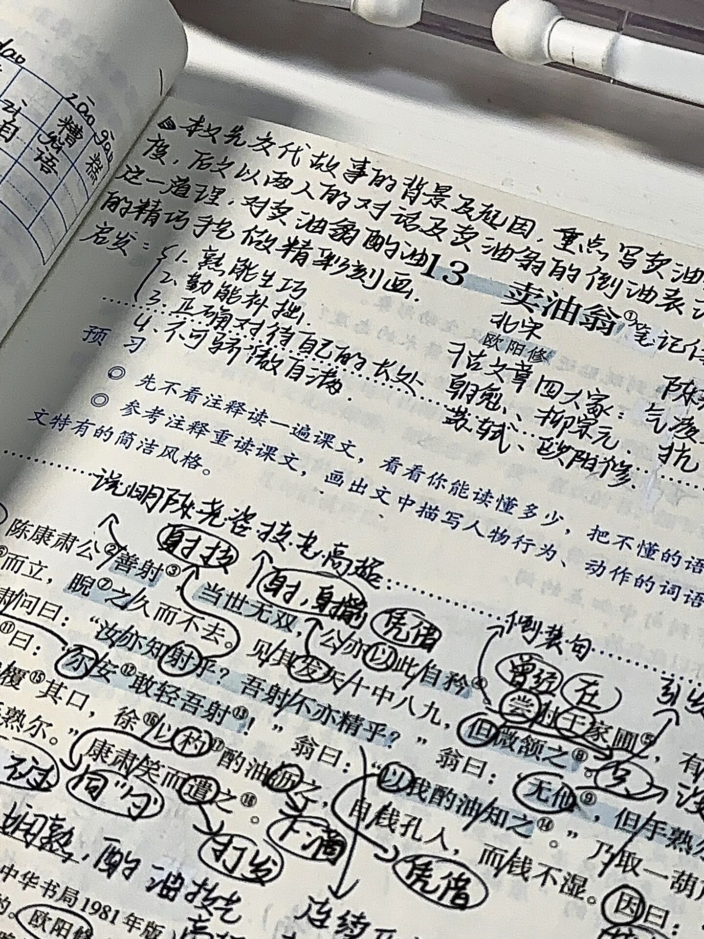 七下语文笔记98|第十三课《卖油翁