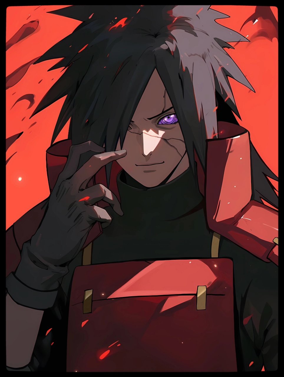 火影系列插画壁纸01-宇智波斑 宇智波斑,舞王插画更新喔,虽然只有一张